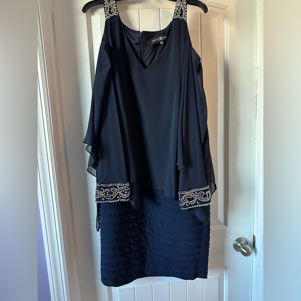 Cocktail Dress with flutter sleeves